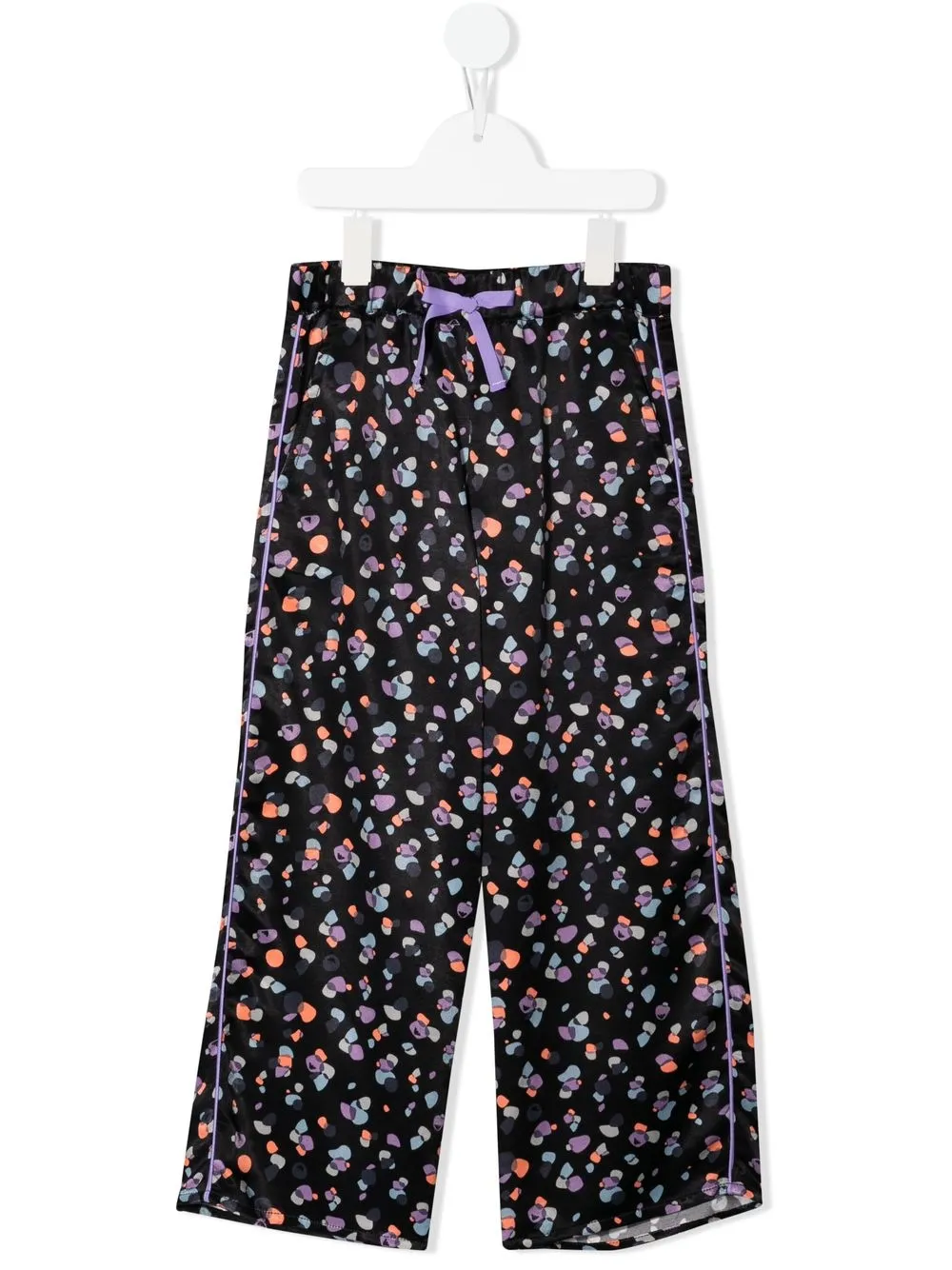 

Emporio Armani Kids pantalones anchos con estampado floral - Negro