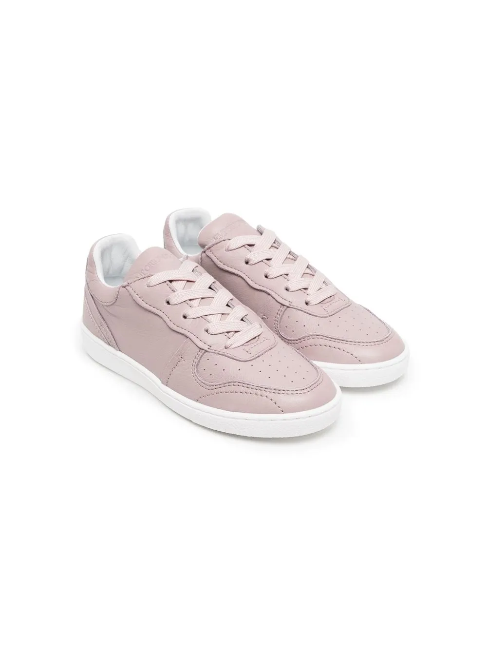 

Emporio Armani Kids front lace-up fastening trainers - Pink