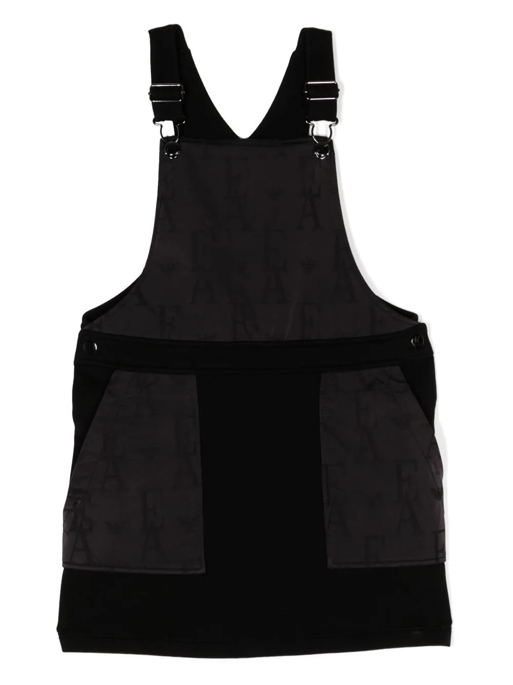 

Emporio Armani Kids denim pinafore dress - Black