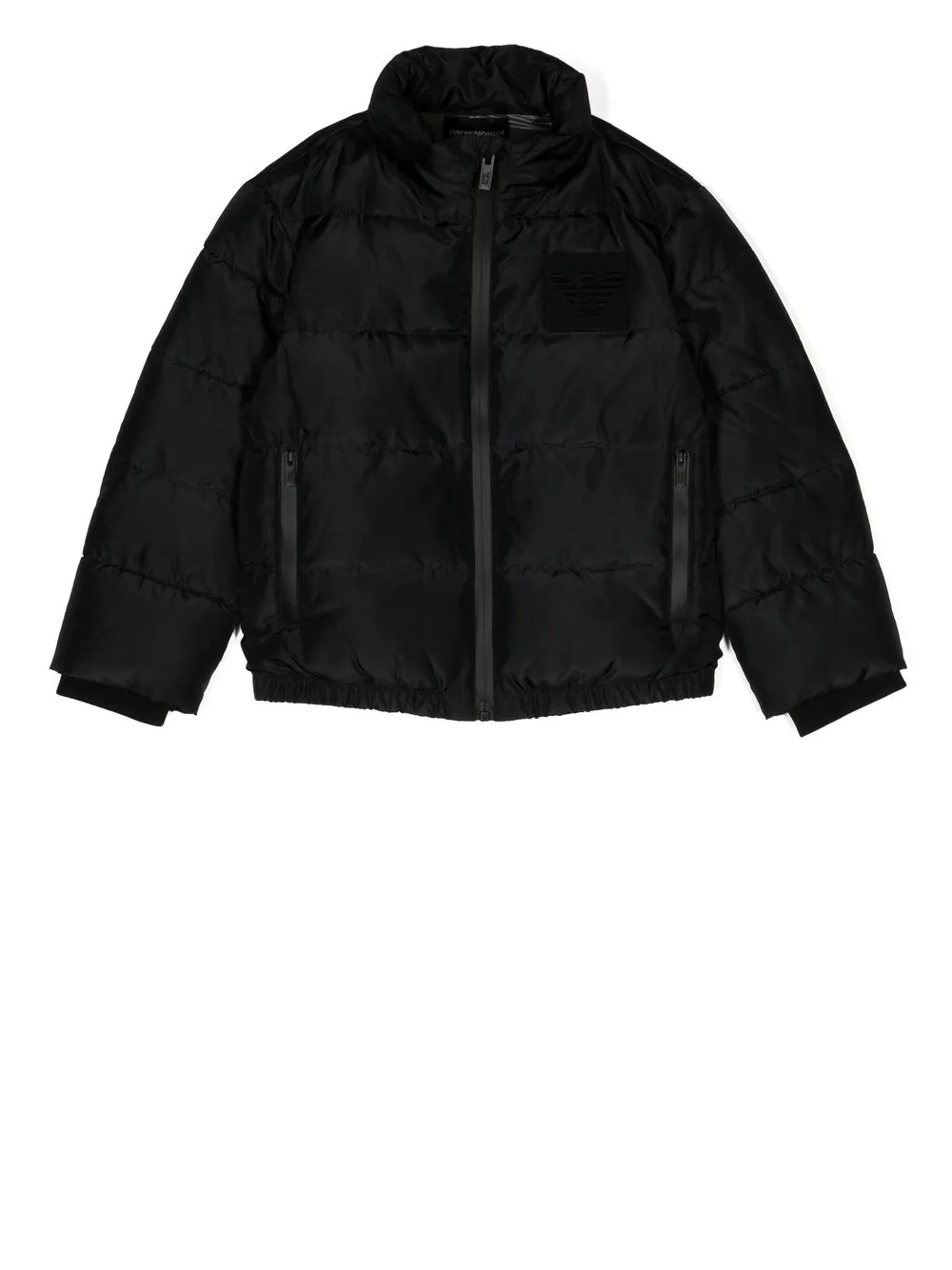 

Emporio Armani Kids zipped padded coat - Black