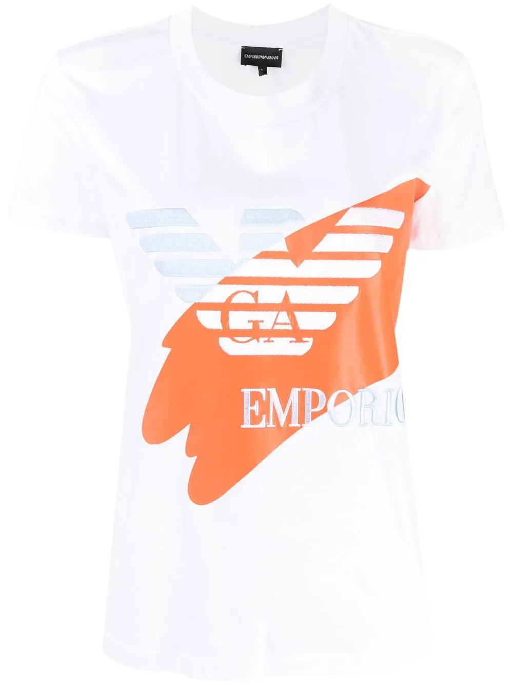 

Emporio Armani logo-print short-sleeve T-shirt - White