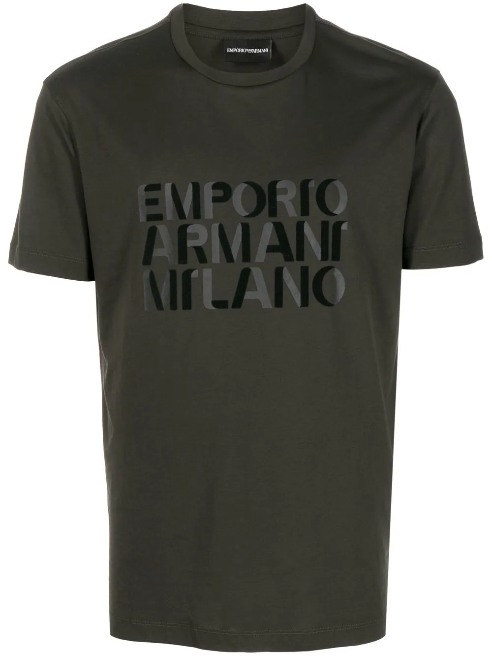 

Emporio Armani playera con logo estampado - Verde