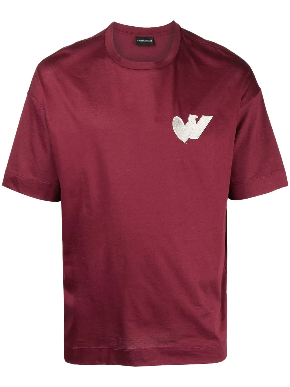 

Emporio Armani logo-embroidered cotton T-shirt