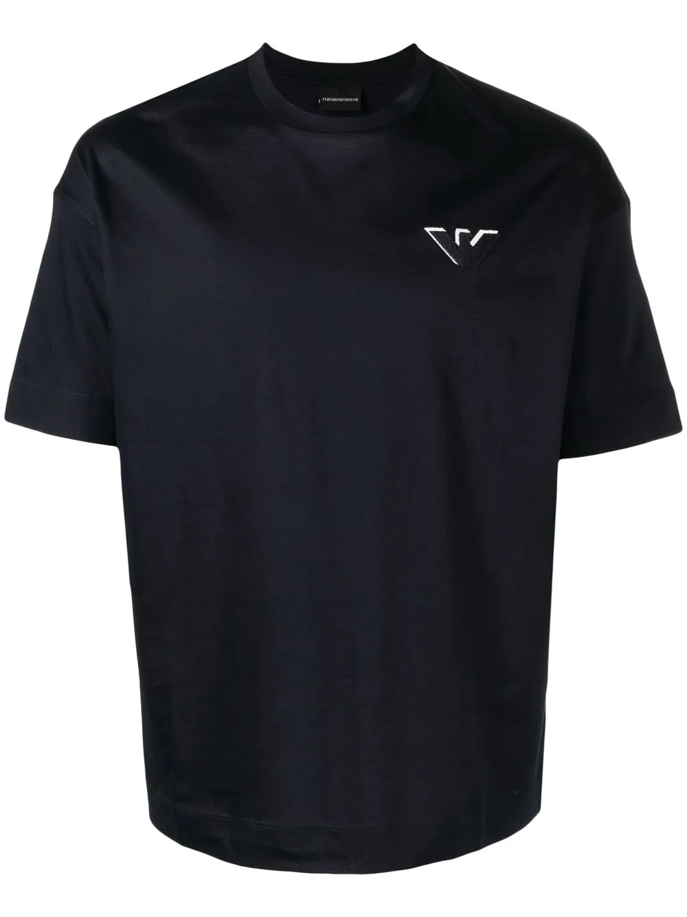 

Emporio Armani flocked-logo cotton T-shirt - Blue