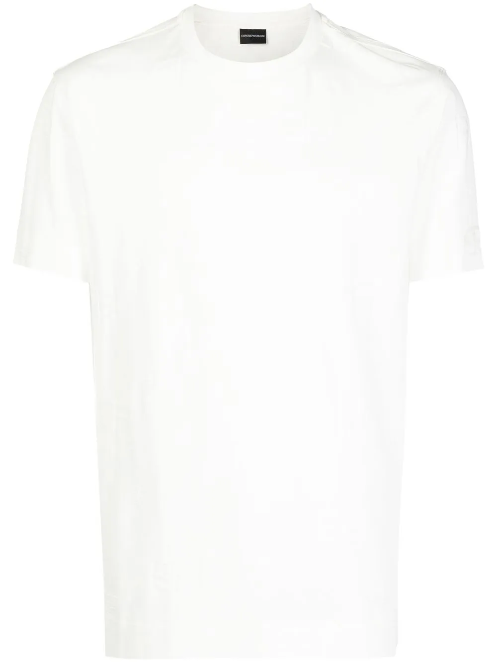 

Emporio Armani playera manga corta con logo estampado - Blanco