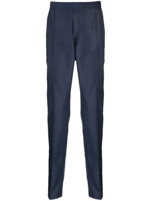 Emporio Armani elasticated tapered-leg trousers Men