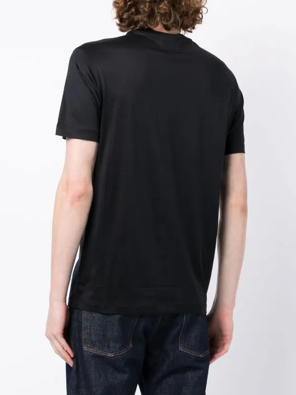 Tシャツ・カットソー Emporio Armani 6L1TG3 1JSAZ LOGO-PRINT SHORT-SLEEVED T-shirt Emporio Armani Short Sleeve Logo T Shirt Black | Mainline