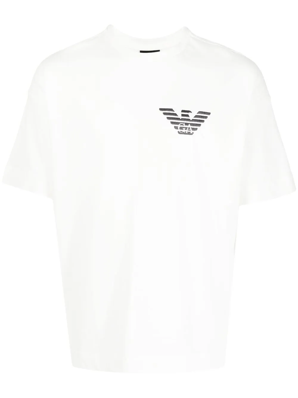

Emporio Armani logo-embroidered round-neck T-shirt - White