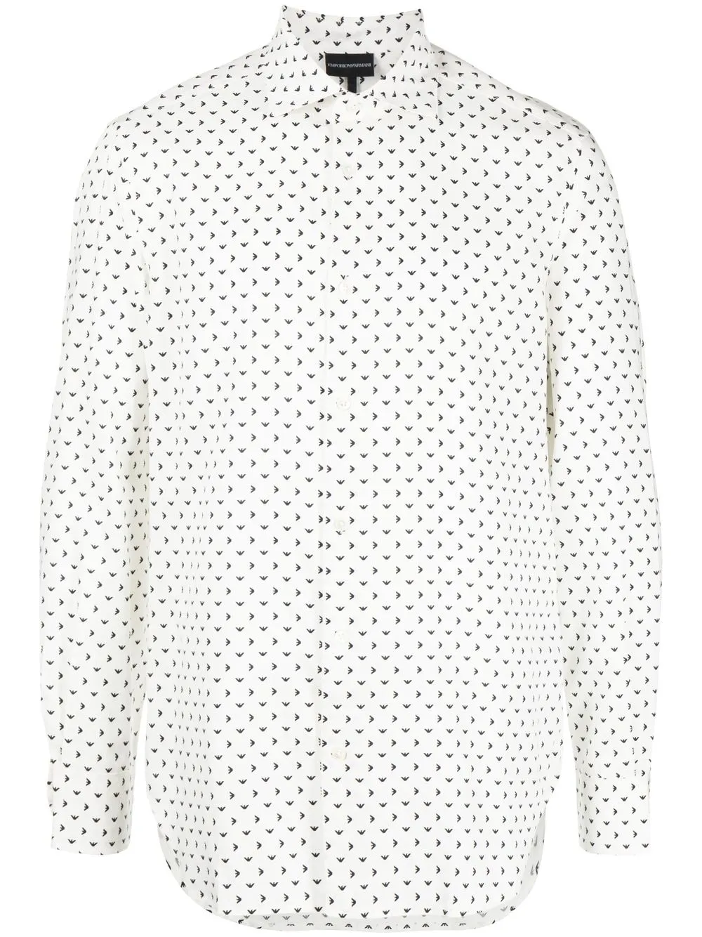 

Emporio Armani logo-print long-sleeved shirt - White