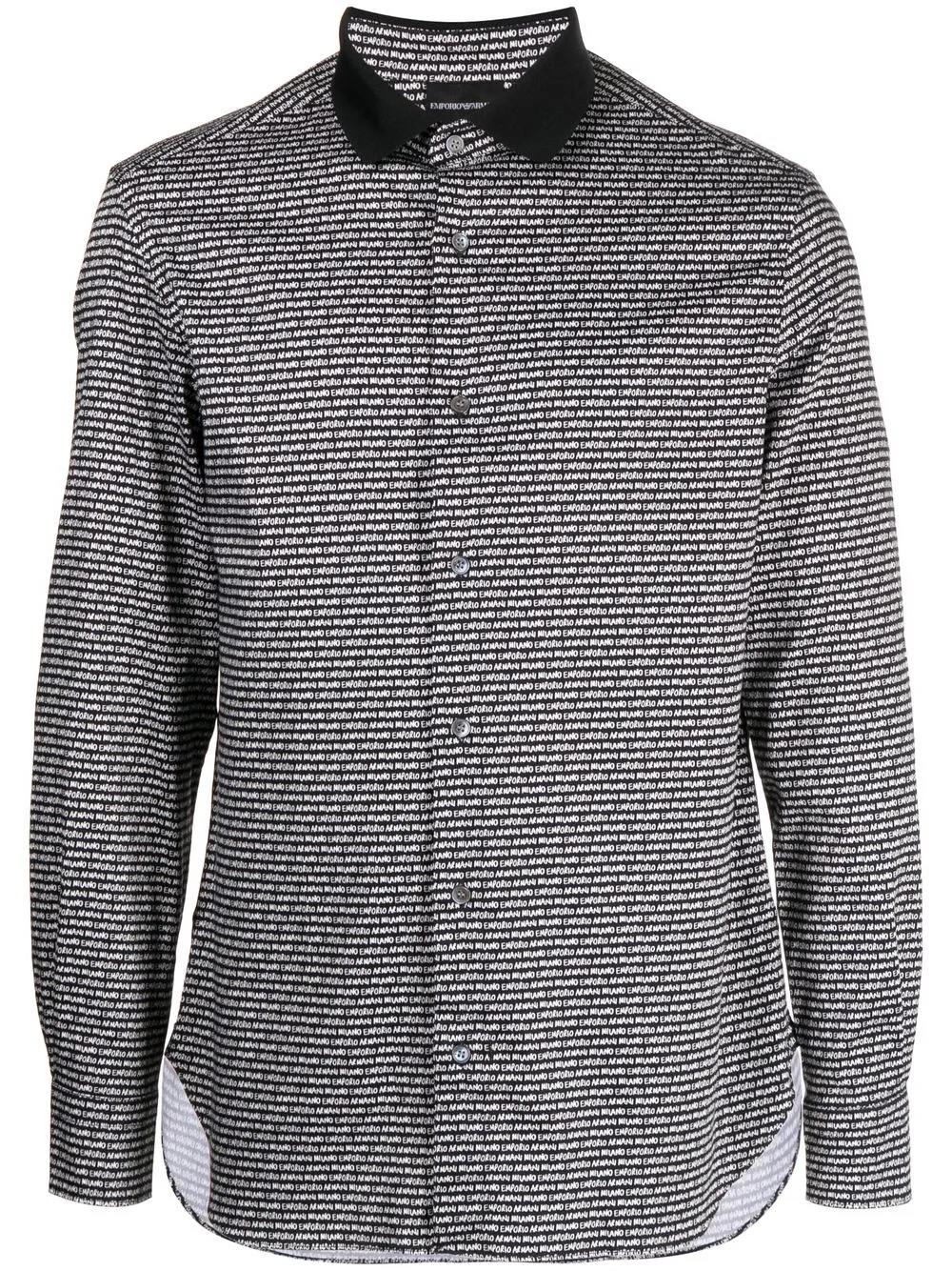 

Emporio Armani logo-print shirt - Black