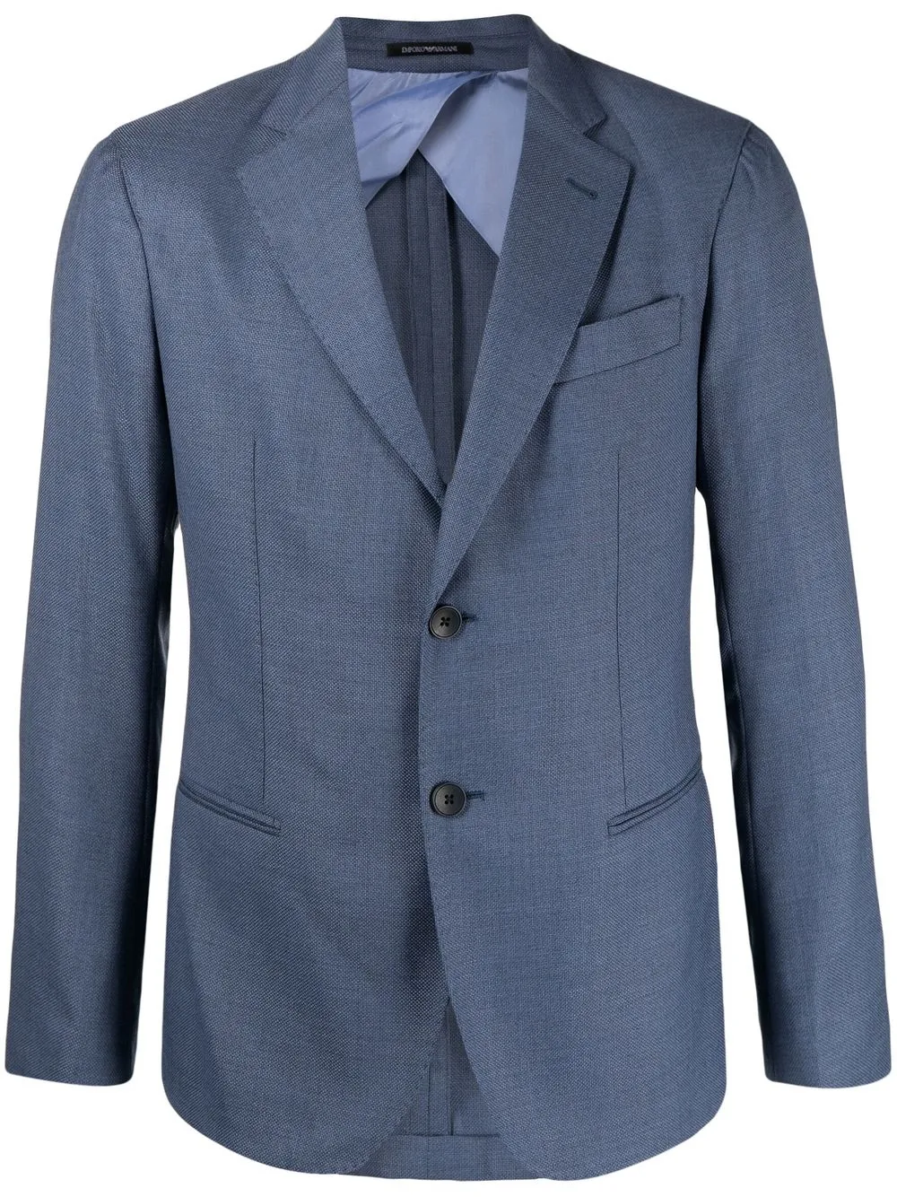 

Emporio Armani fitted single-breasted blazer - Blue