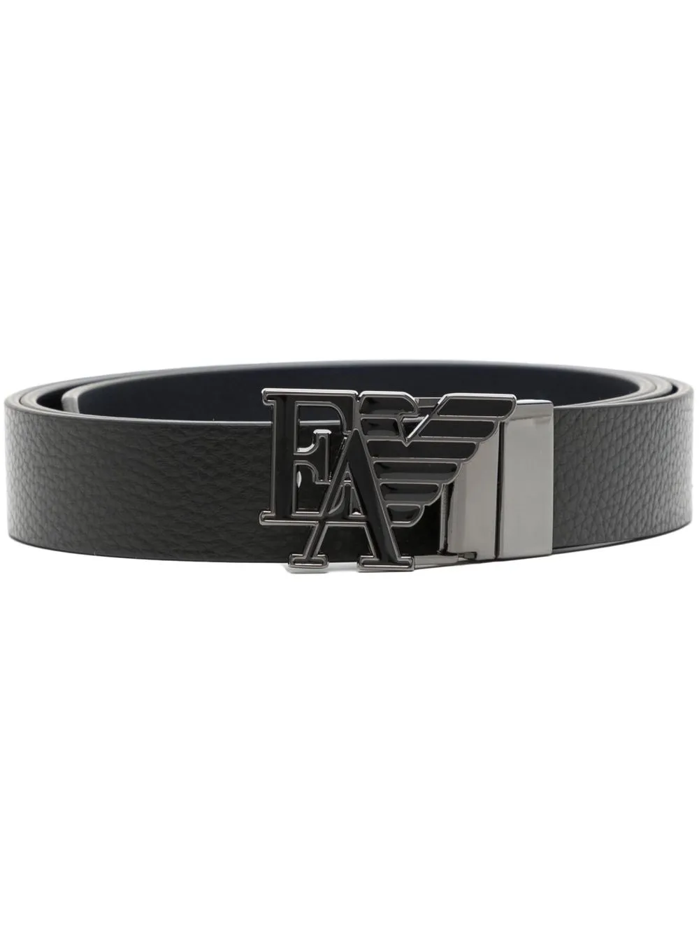 

Emporio Armani logo-buckle belt - Black