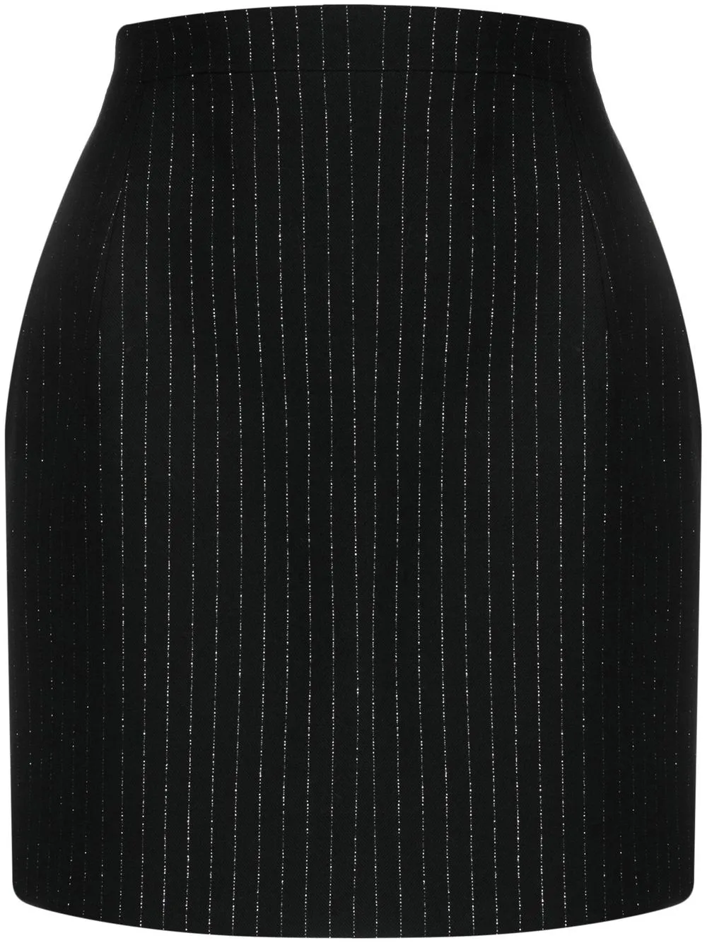 

Alessandra Rich pinstripe mini skirt - Black