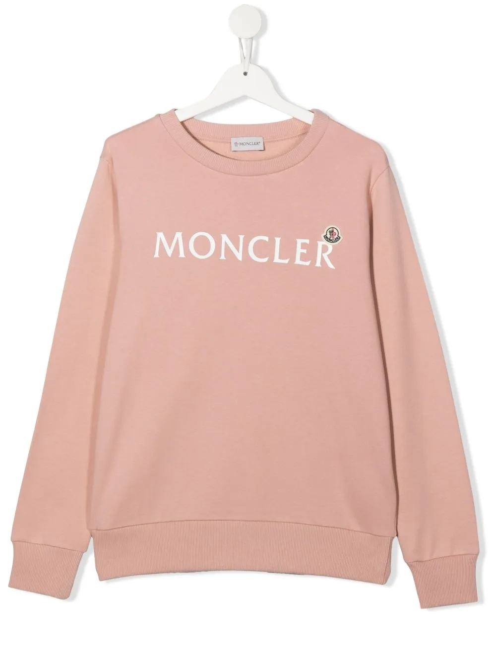 

Moncler Enfant sudadera con logo estampado - Rosado