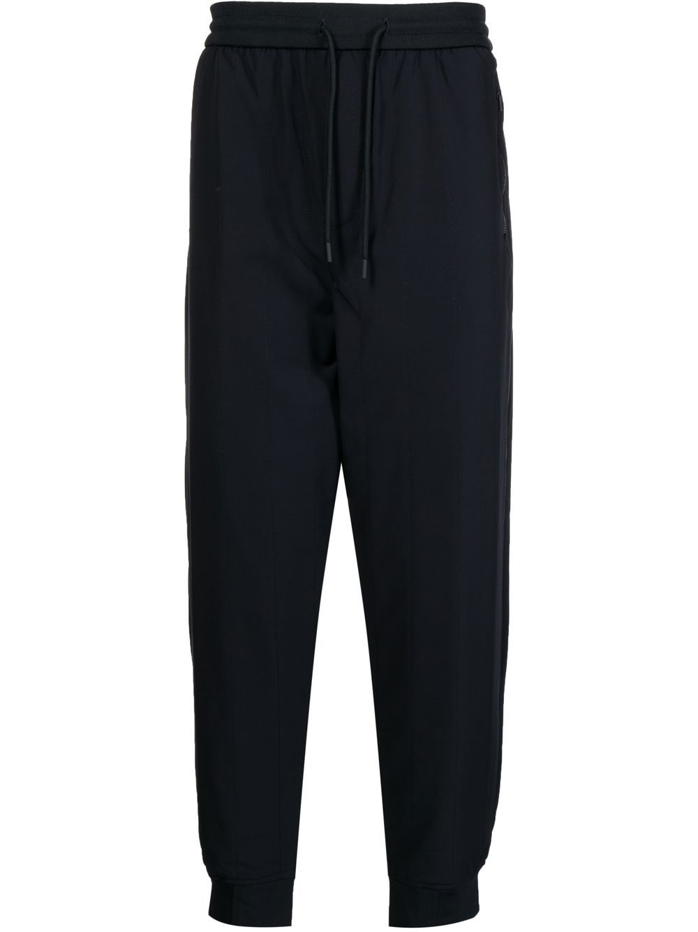 

Emporio Armani elasticated drawstring track pants - Black