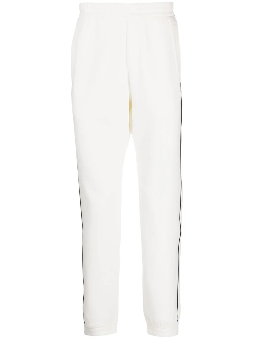 

Emporio Armani side-stripe straight trousers - White