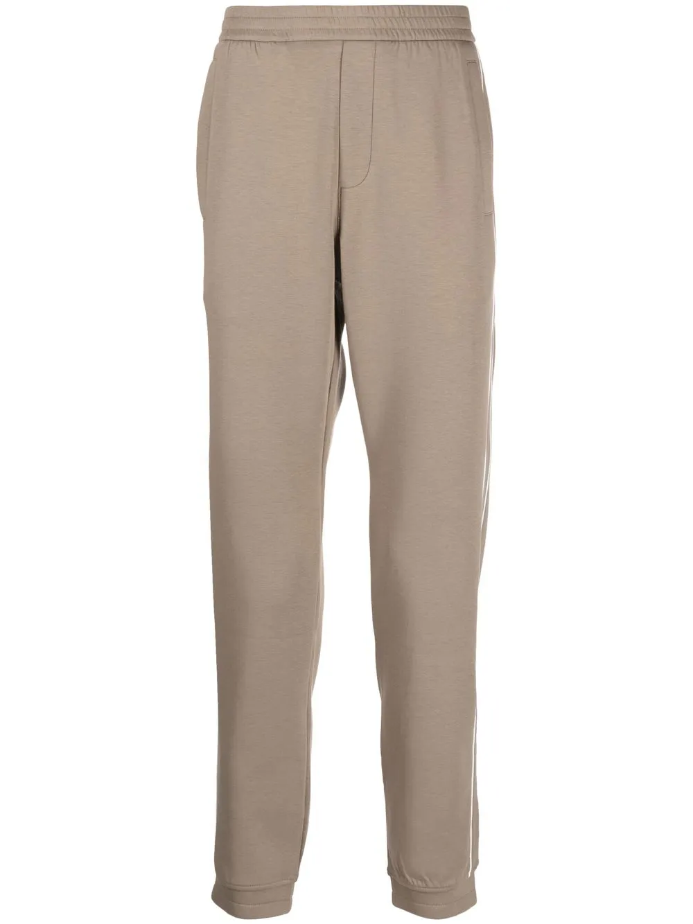 

Emporio Armani side-stripe straight trousers - Green