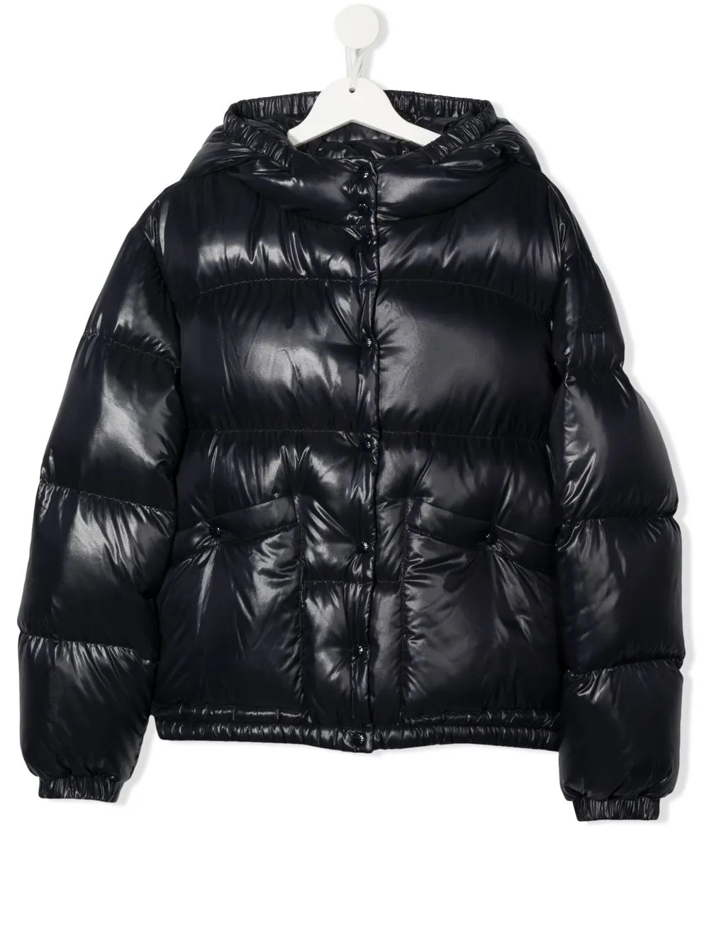 

Moncler Enfant chamarra capitonada con botones - Azul