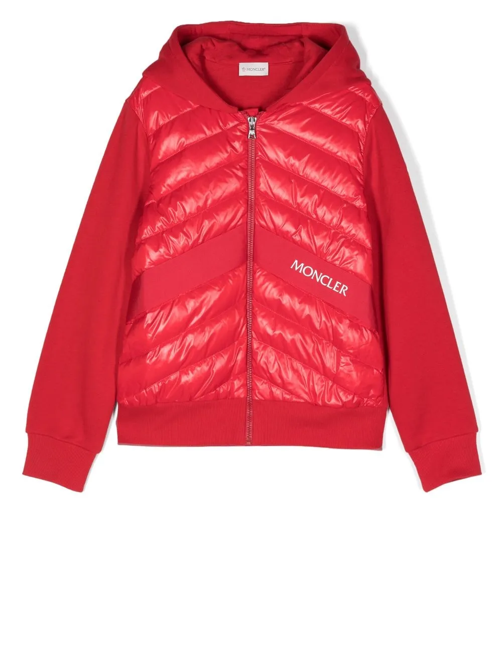 

Moncler Enfant TEEN padded-panel hooded jacket - Red