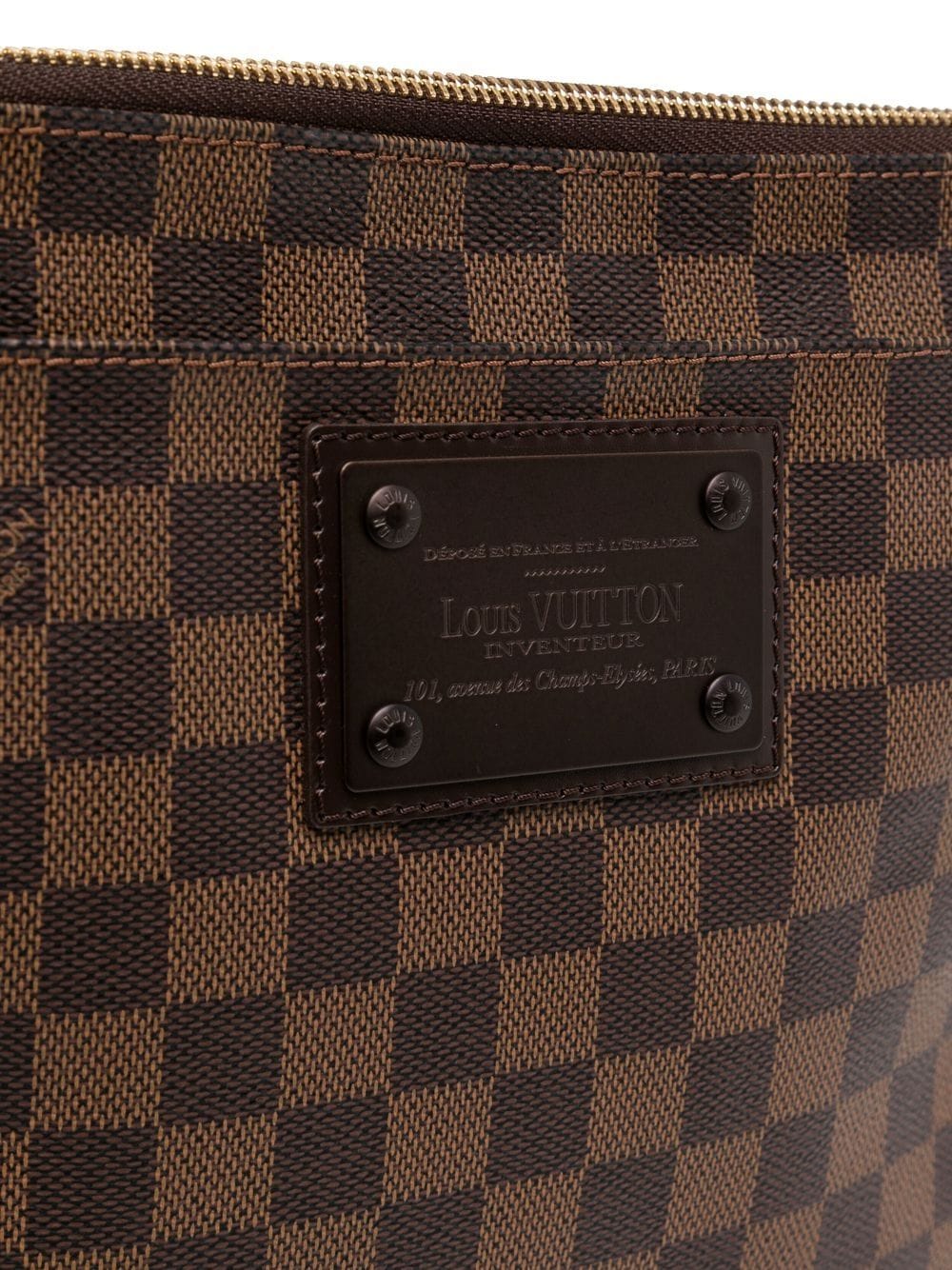 Louis Vuitton 2010 pre-owned Damier Ebène Brooklyn Flat Crossbody Bag -  Farfetch