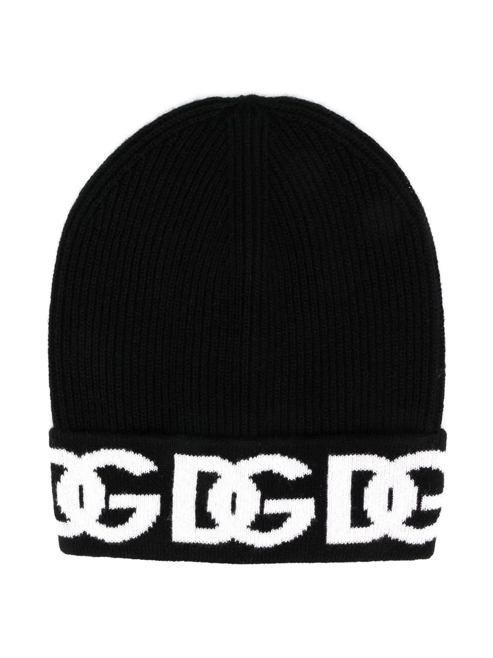 

Dolce & Gabbana Kids gorro con logo estampado - Negro