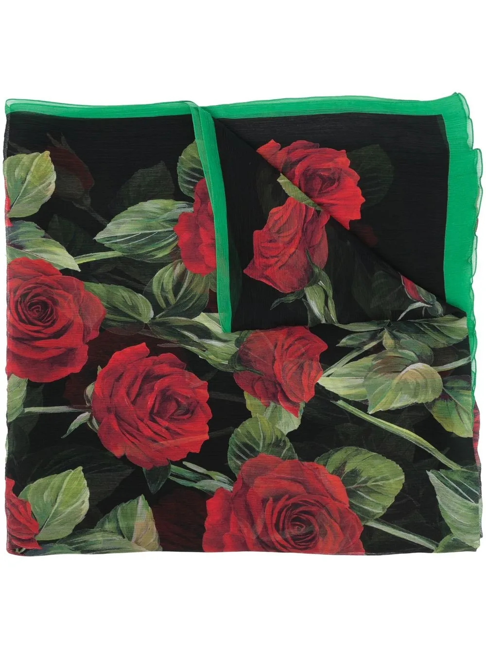 

Dolce & Gabbana mascada con estampado rosa de 115x190cm - Rojo