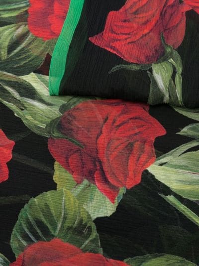 rose-print 115x190cm scarf | Dolce & Gabbana 