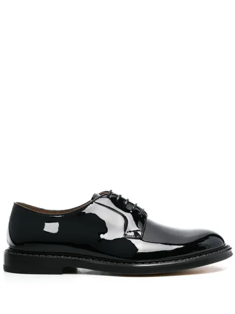 Doucal's high-shine leather derby shoes