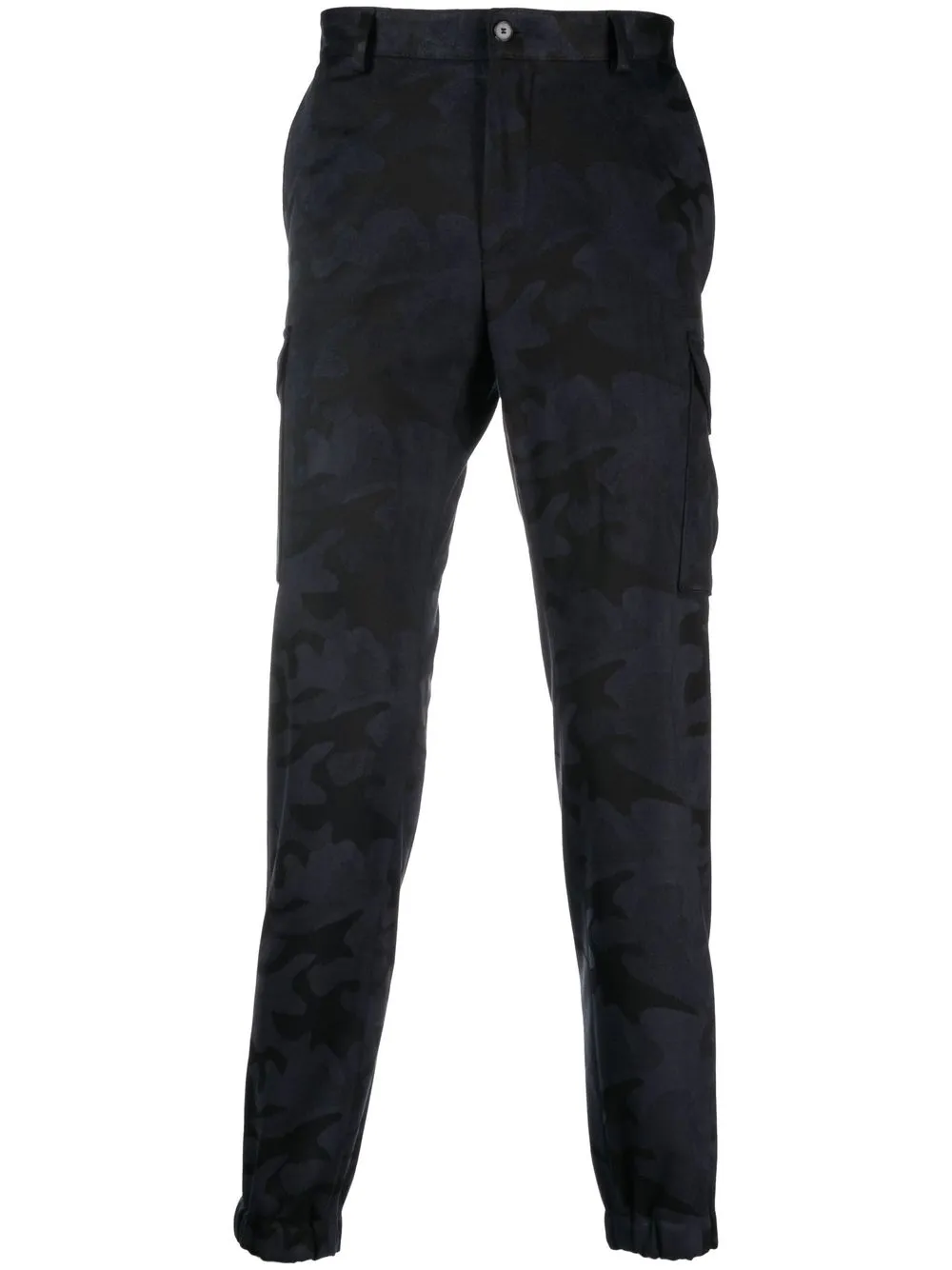 

Karl Lagerfeld pantalones tapered con estampado militar - Negro