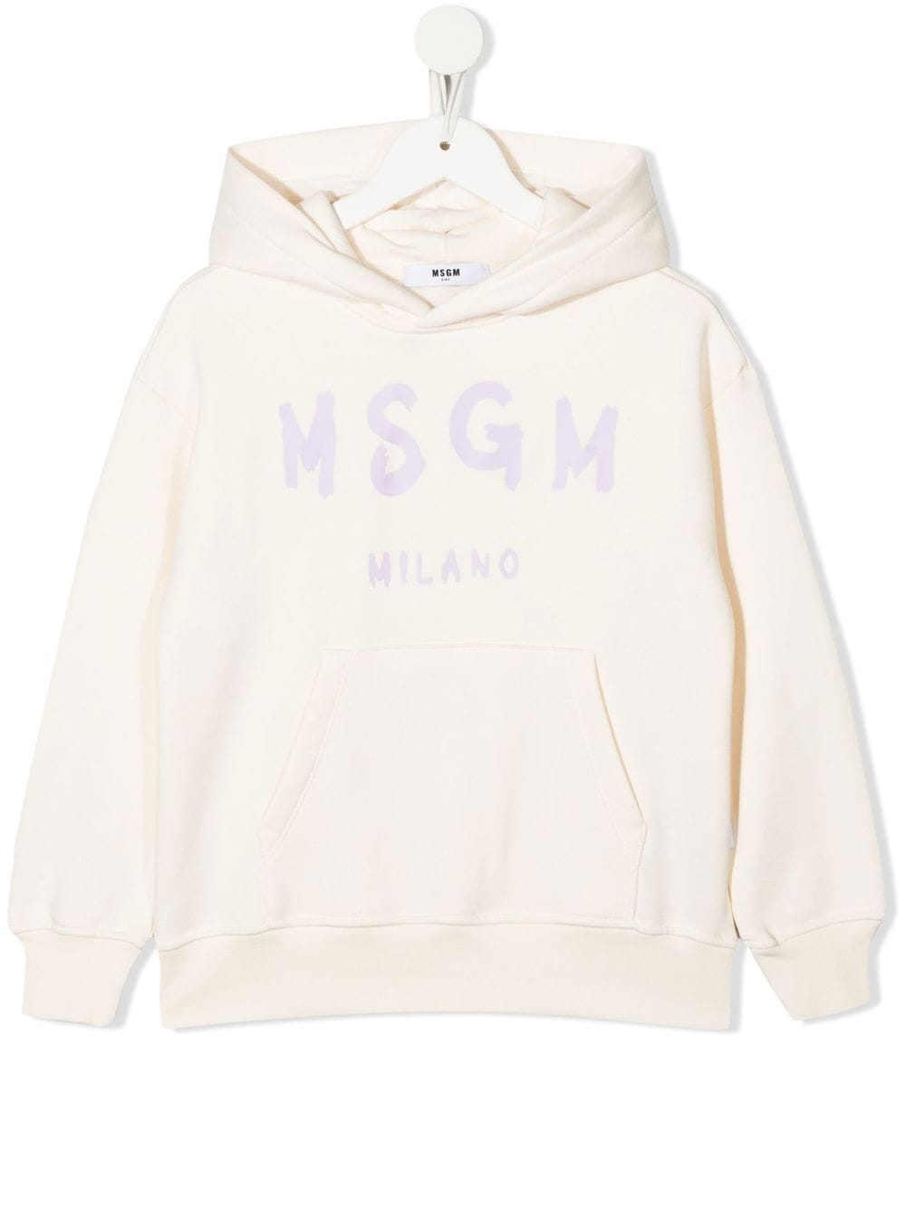 

MSGM Kids hoodie con logo estampado - Neutro