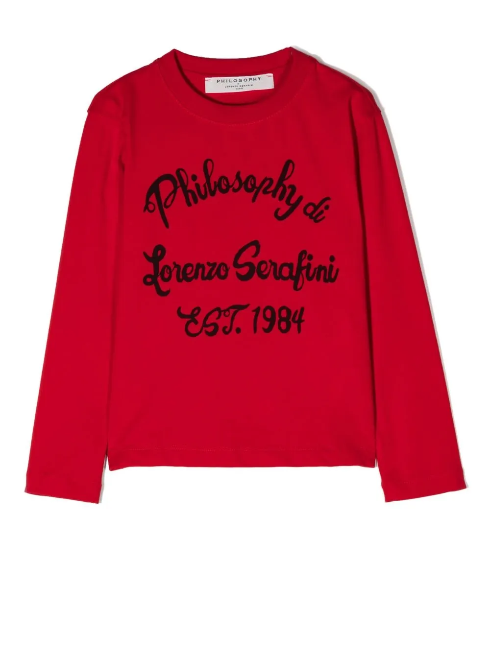 

Philosophy Di Lorenzo Serafini Kids playera manga larga con logo estampado - Rojo