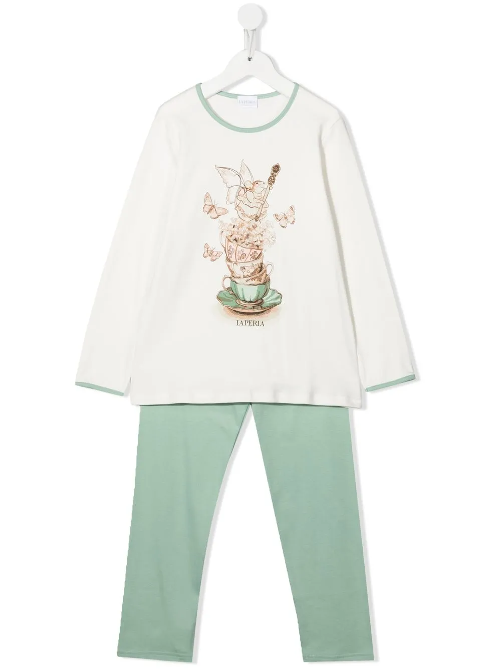 

La Perla Kids TEEN graphic-print pyjamas - White