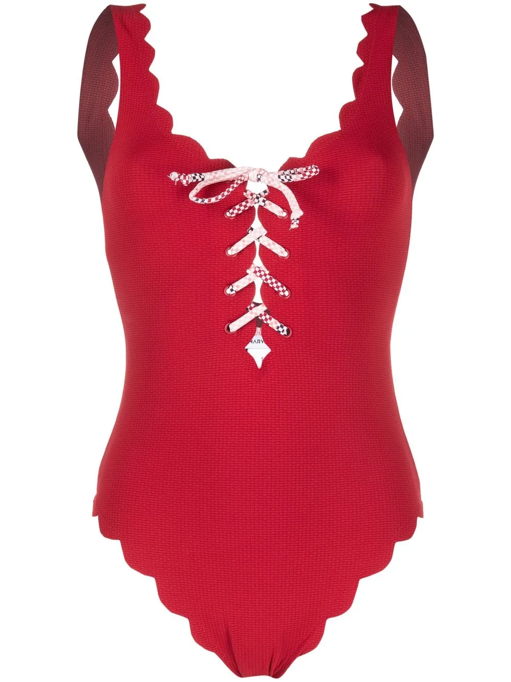 

Marysia traje de baño Palm Springs Tie Maillot - Rojo