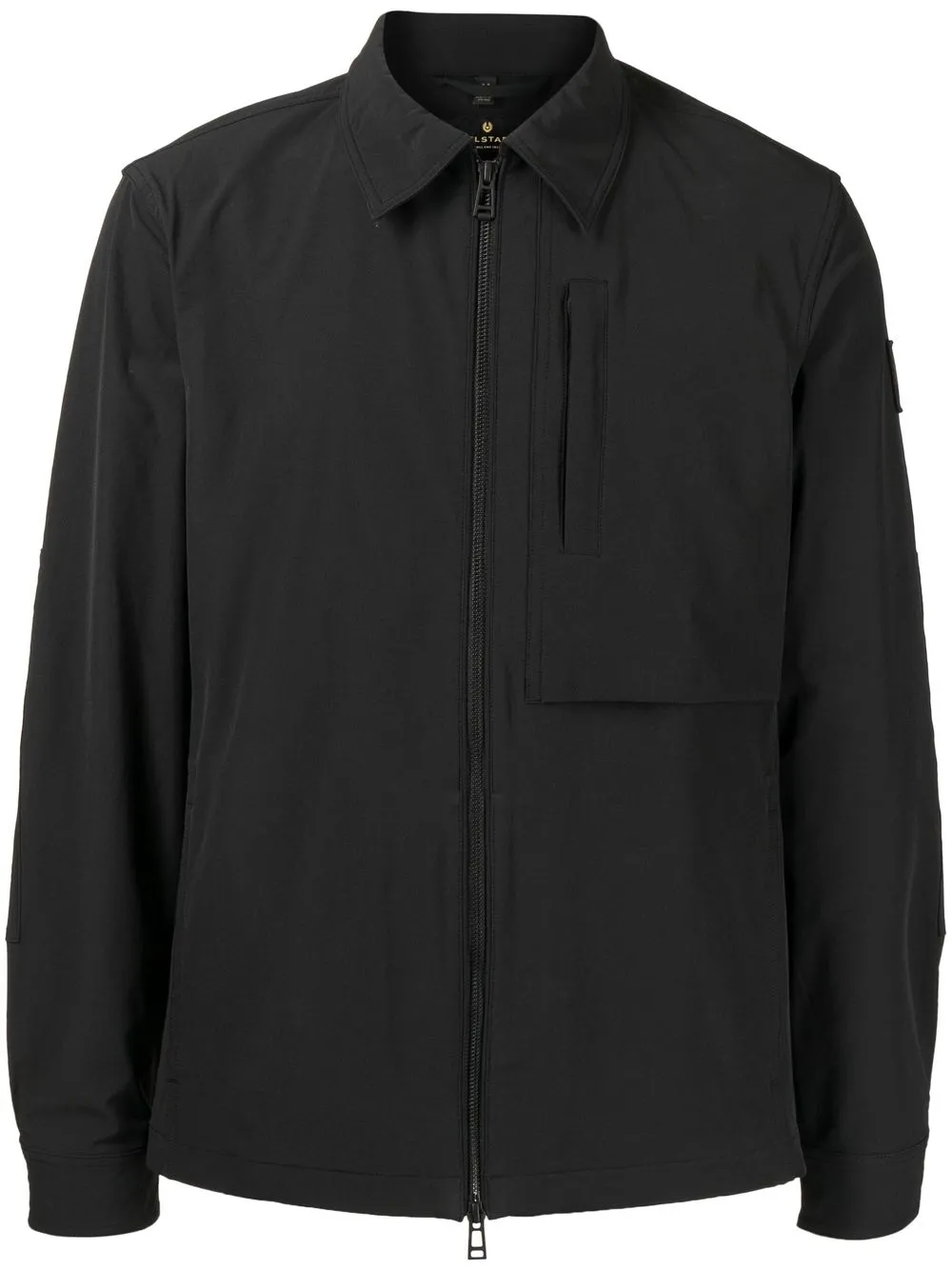 

Belstaff chamarra camisera Grover con cierre - Negro