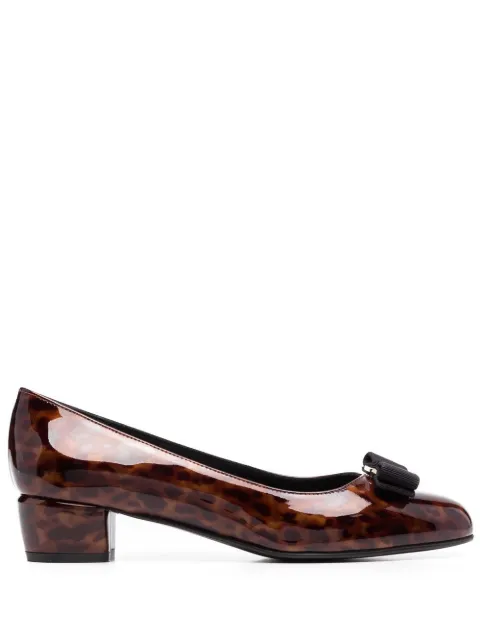 Ferragamo Vara patent leather pumps