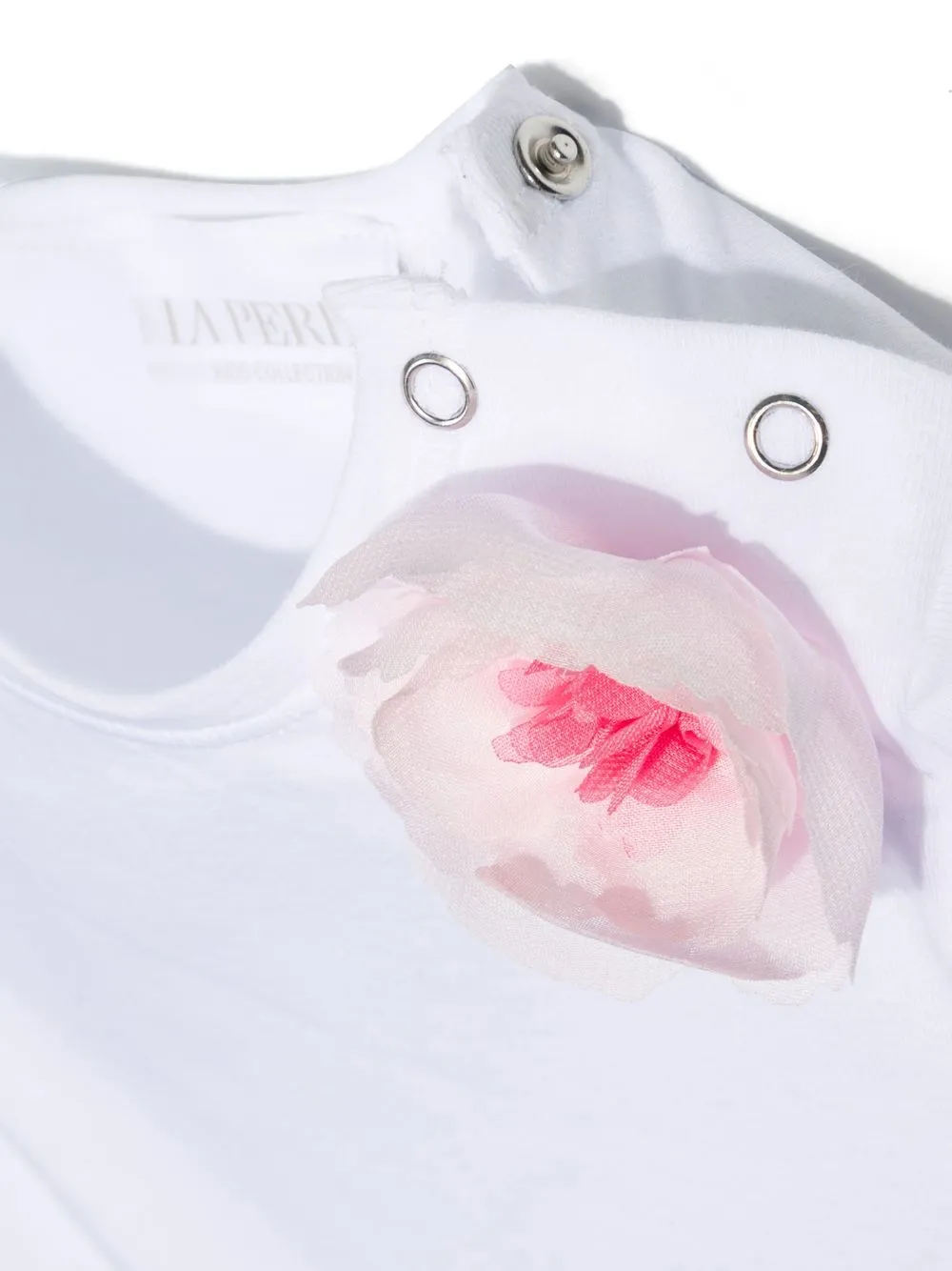  La Perla Kids Body Set Mit Blumen Details   Weiß 