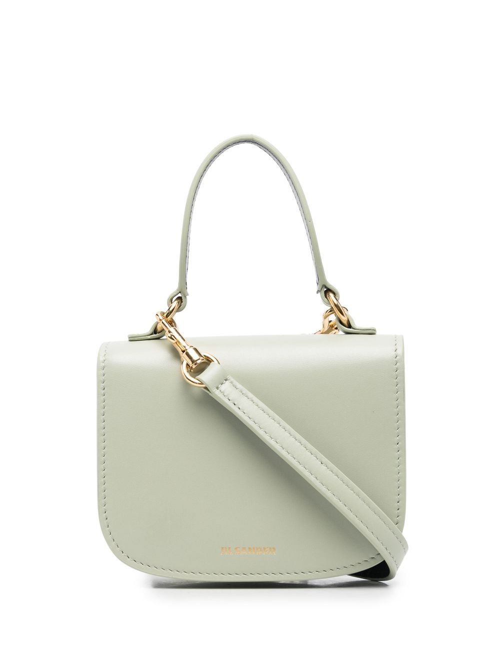 

Jil Sander bolsa mini con placa del logo - Verde