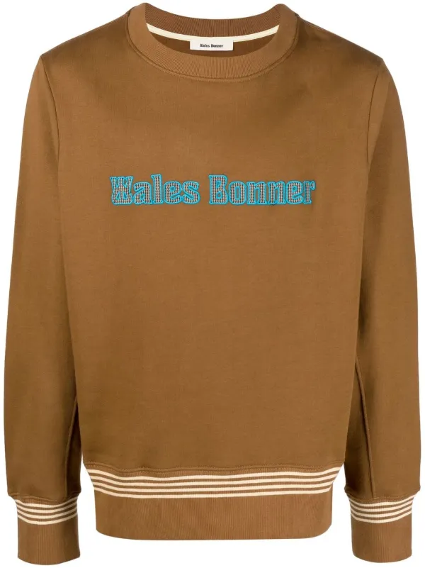 Wales Bonner ロゴ スウェットシャツ | ブラウン | FARFETCH JP