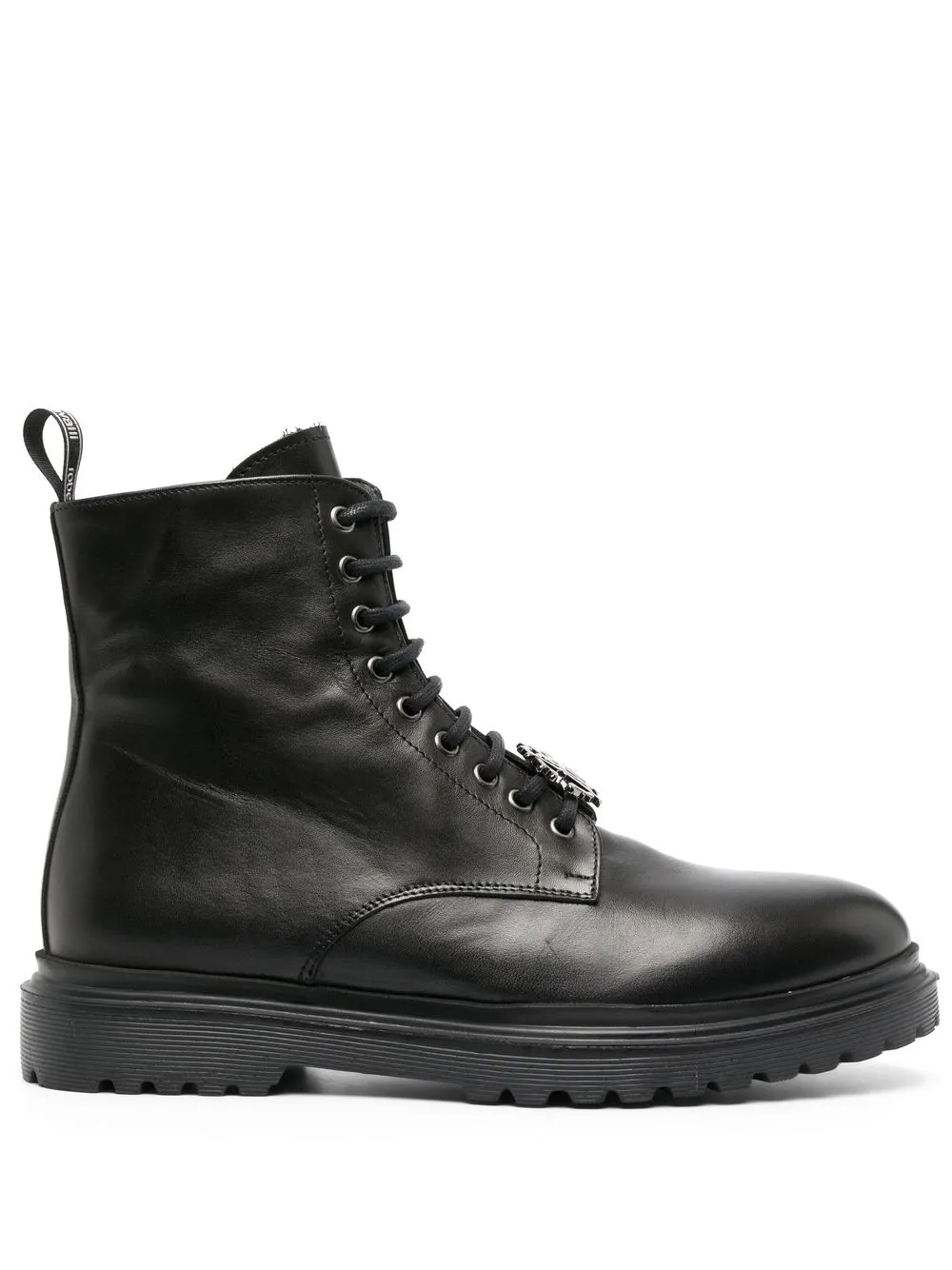 

Roberto Cavalli logo-plaque ankle boots - Black
