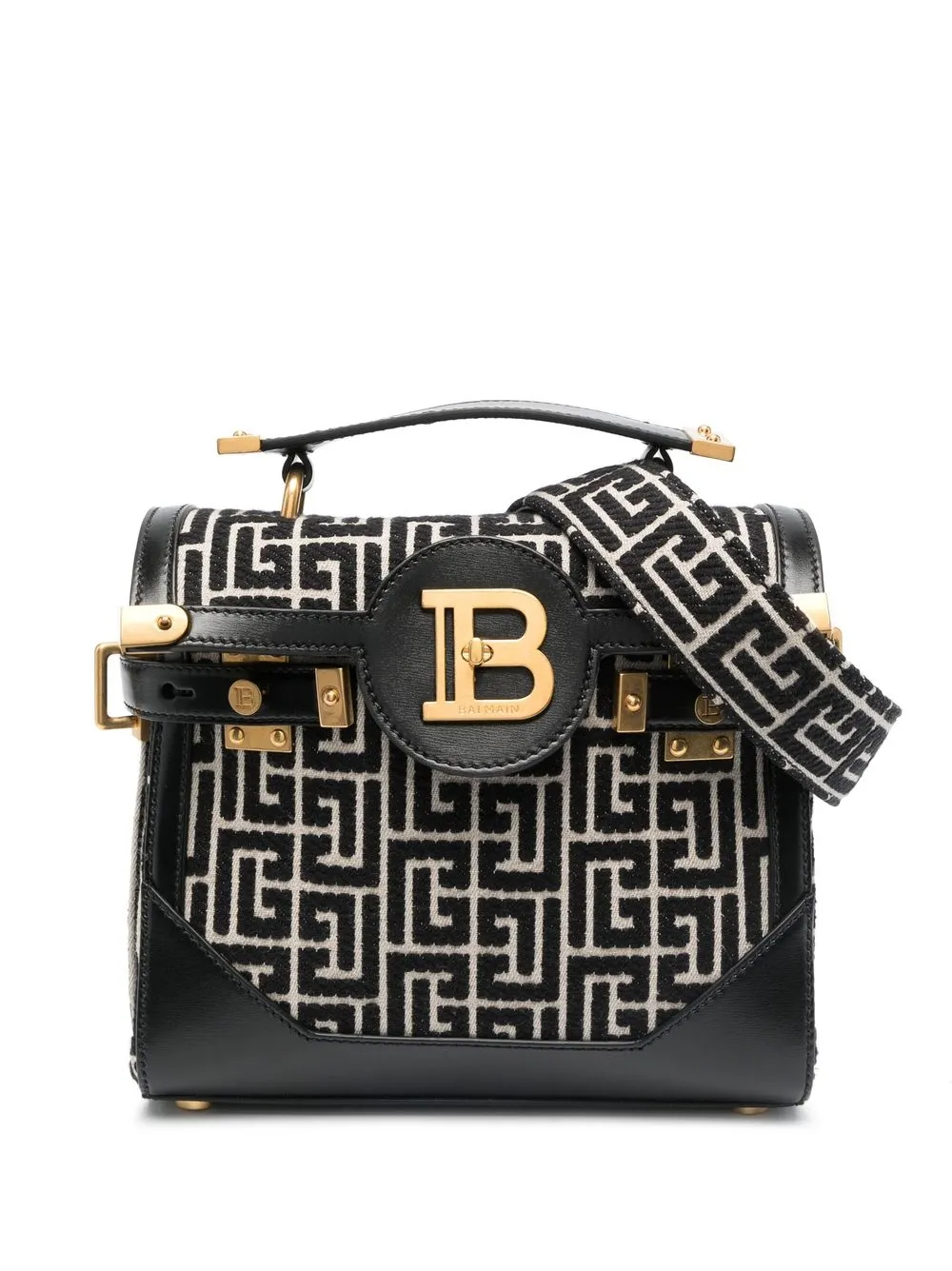 

Balmain tote con monograma - Negro