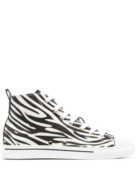 Roberto Cavalli tenis con estampado de cebra