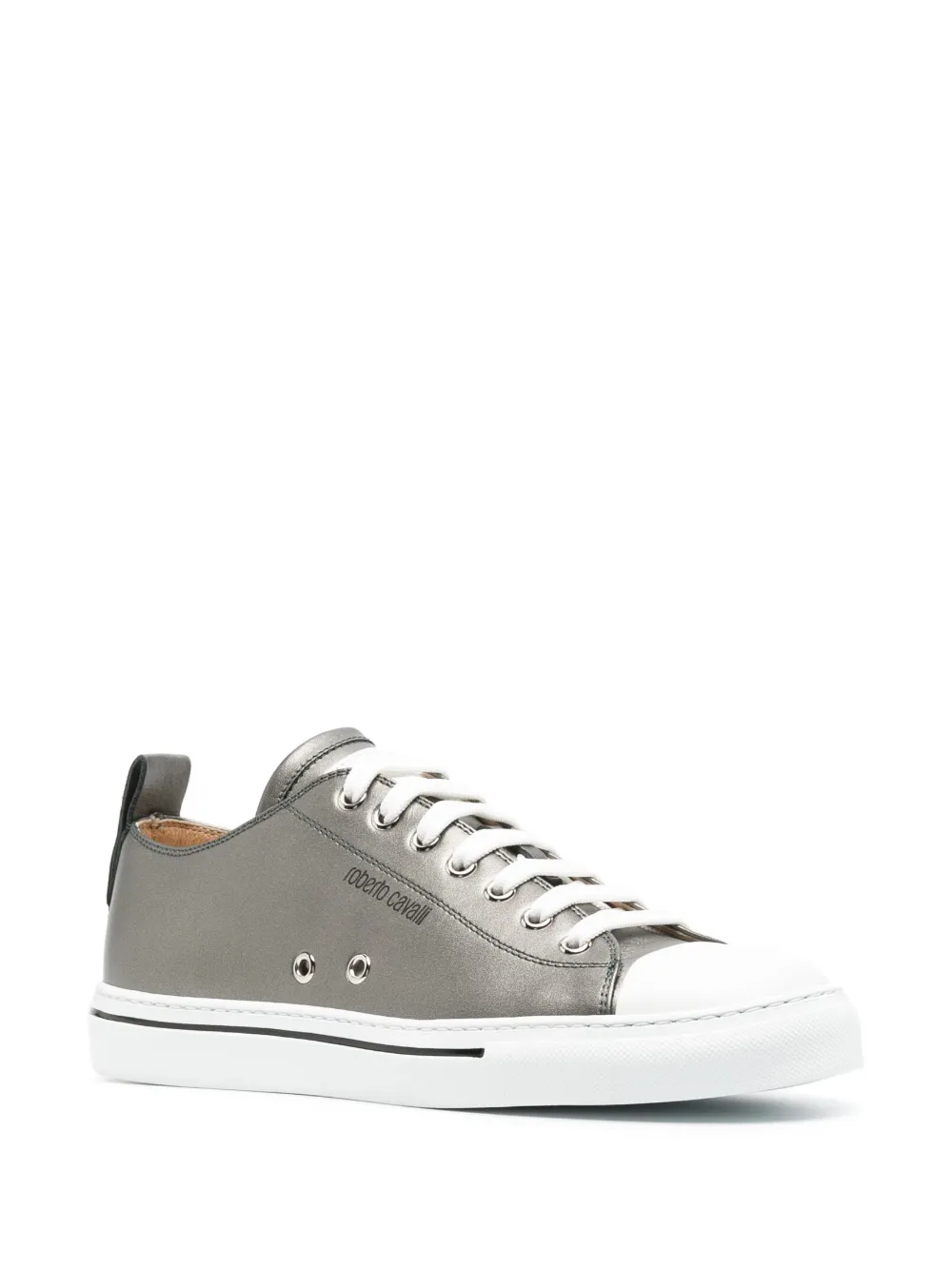 Roberto Cavalli Metallic sneakers - Grijs