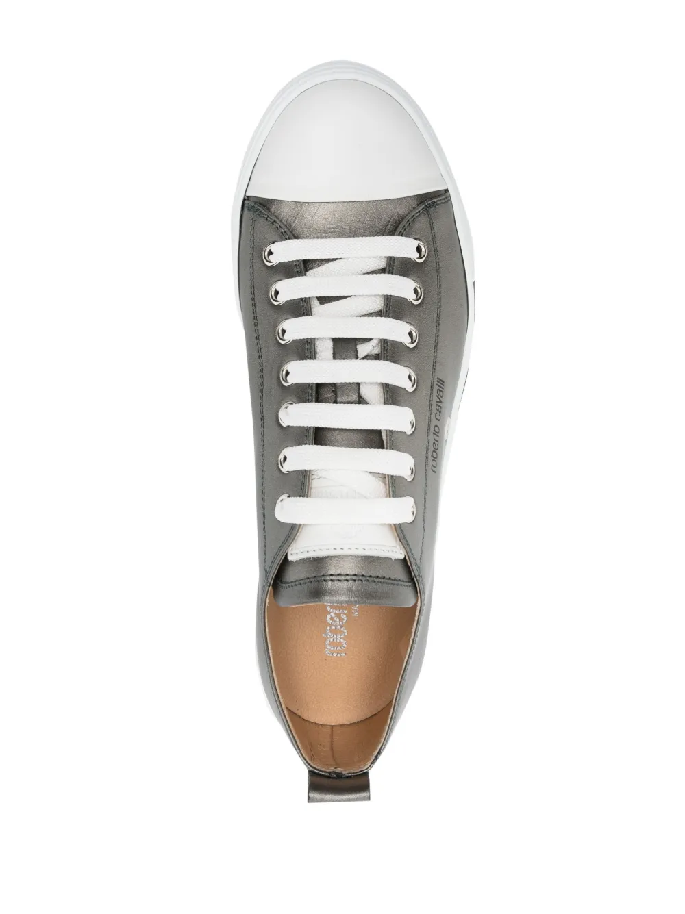 Roberto Cavalli Metallic sneakers Grijs