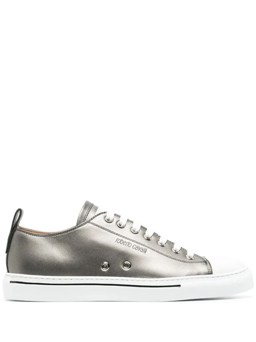 Roberto Cavalli Metallic sneakers Grijs