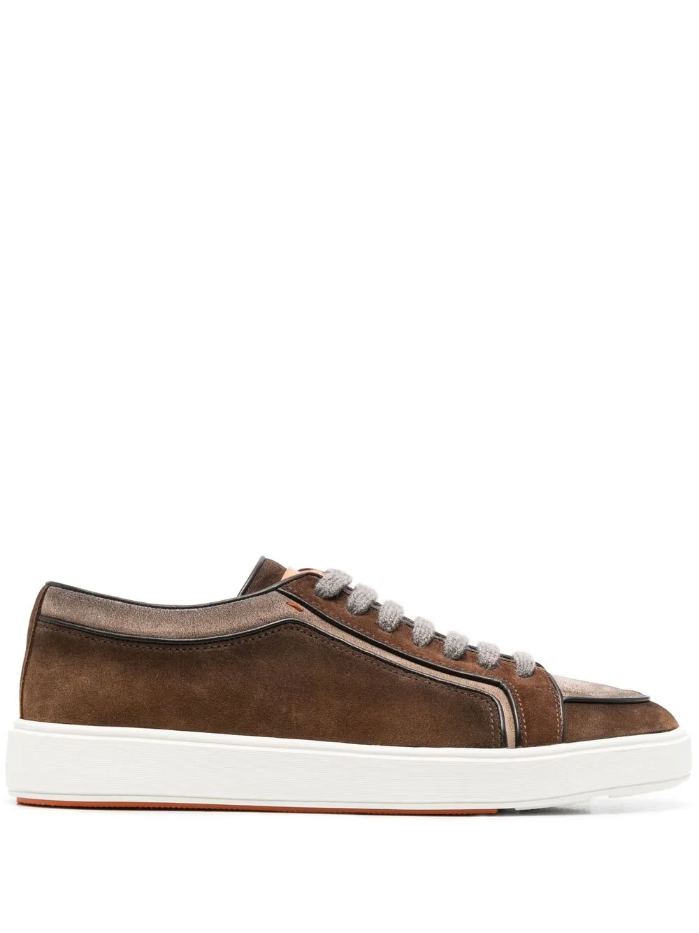 

Santoni panelled low-top sneakers - Brown