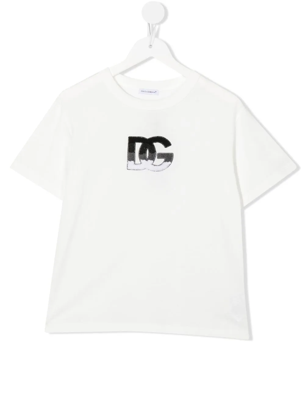 

Dolce & Gabbana Kids playera con motivo del logo - Blanco