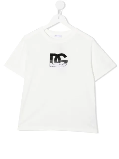 Dolce & Gabbana Kids logo-motif cotton T-Shirt 
