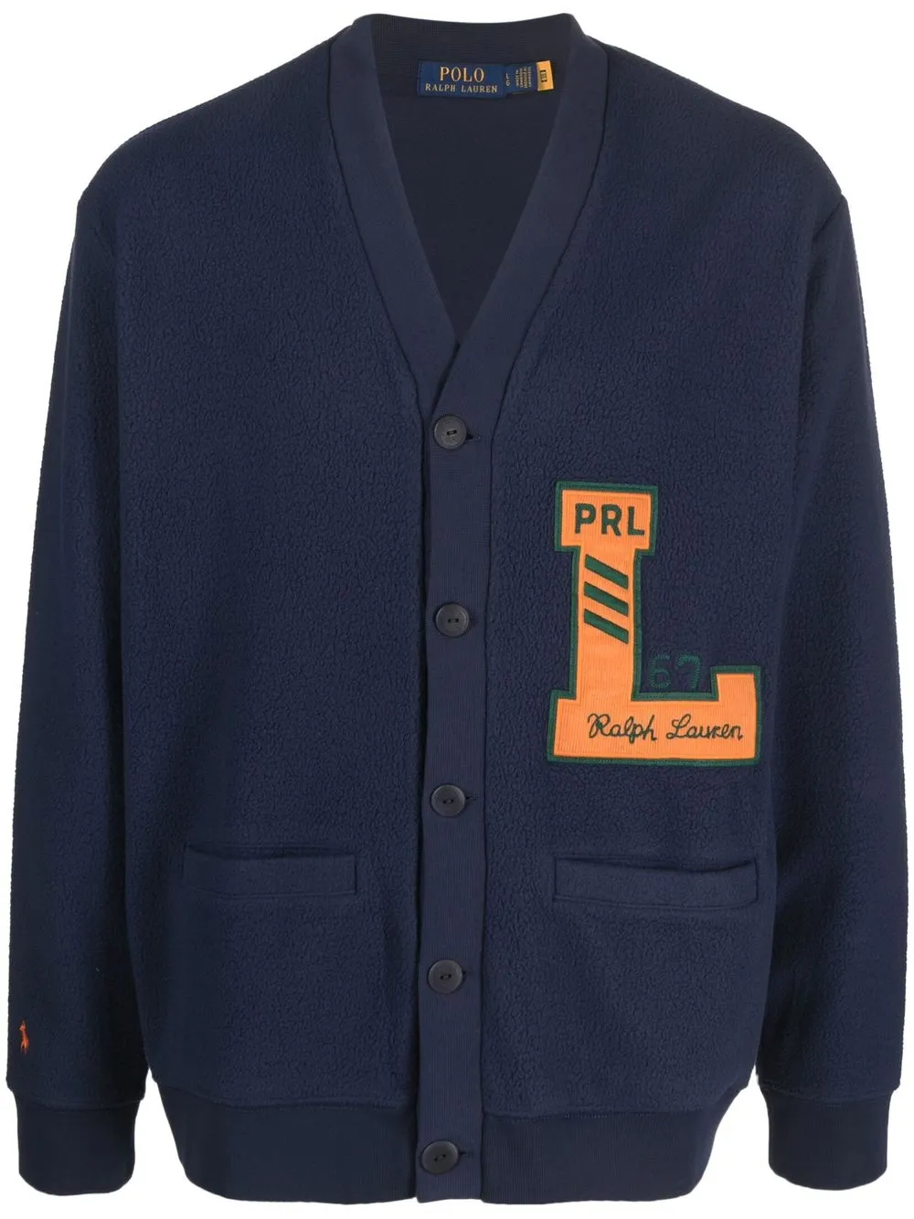 

Polo Ralph Lauren chamarra con parche del logo - Azul