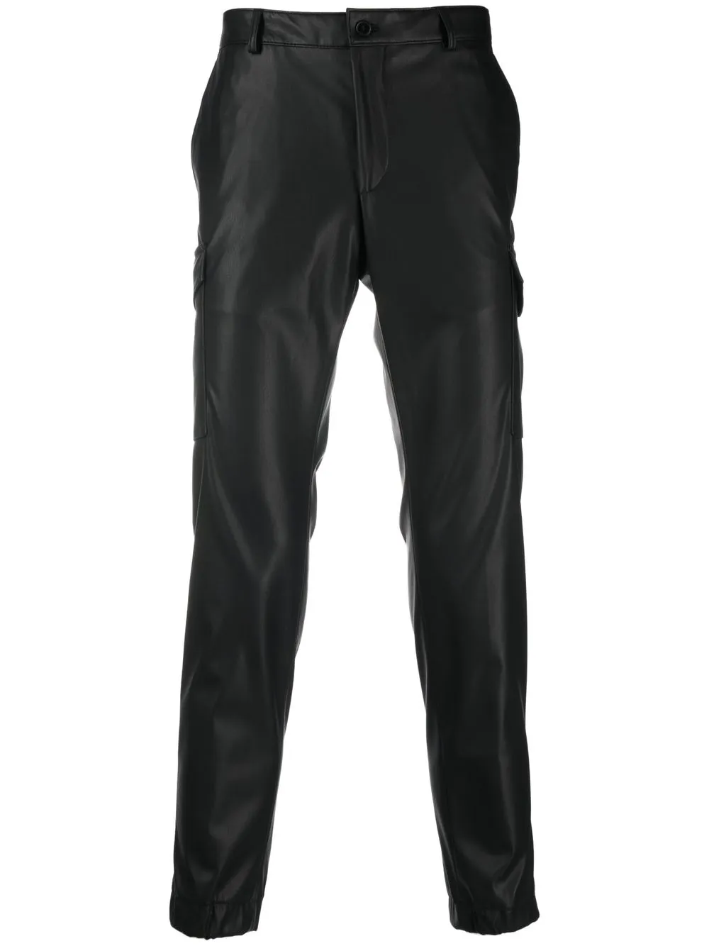 

Karl Lagerfeld pantalones slim con tiro medio - Negro