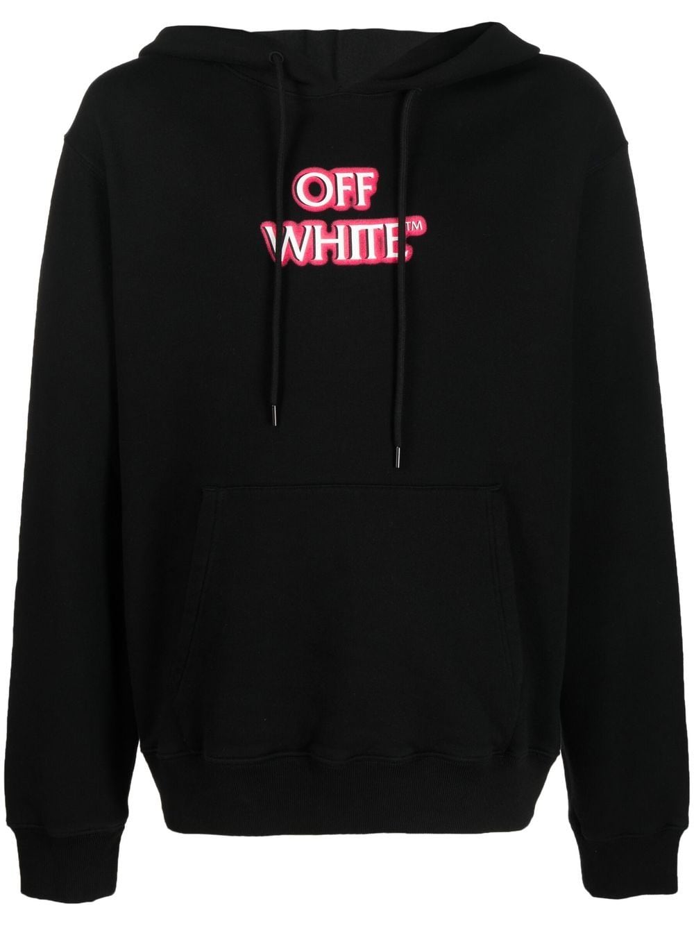 Off-White slogan-print Logo Hoodie - Farfetch